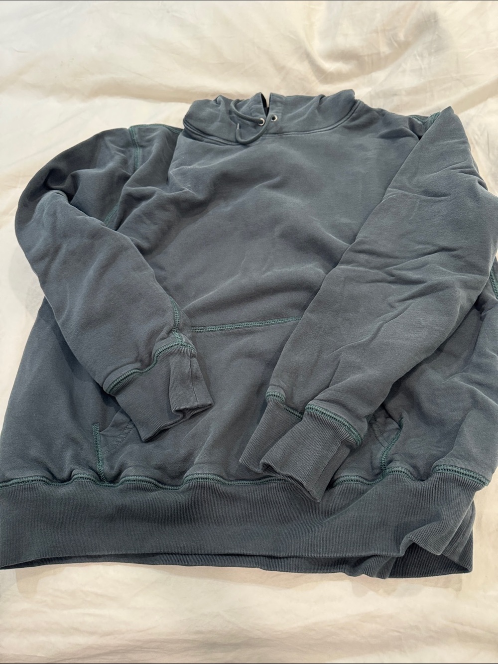 J. Crew Men's Forrest Green Crewneck Pullover Heavyweight Sweatshirt